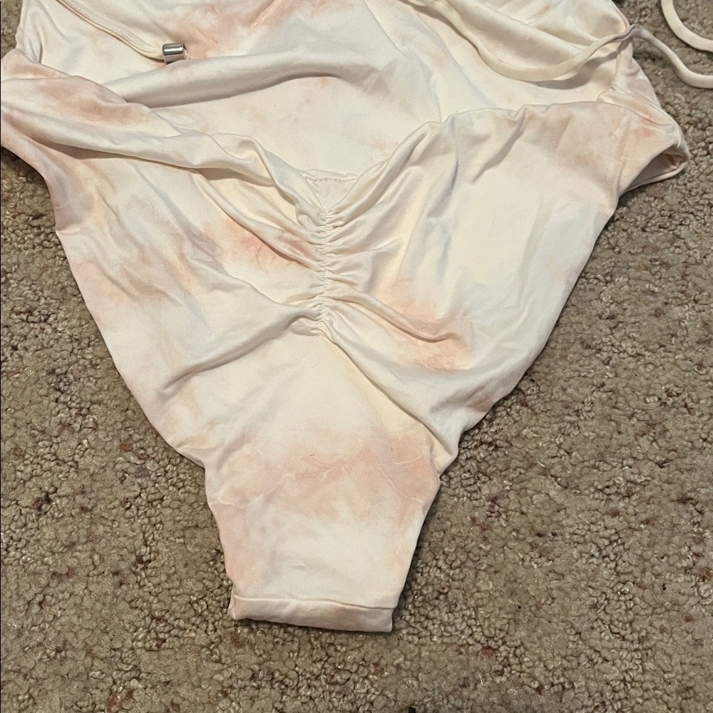Blue Life women’s One Piece Swimsuit - Cream and Pink - Picture 4 of 5